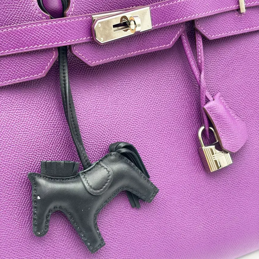 에르메스 Hermes H027634CC 퍼플 벌킨 35 토트백 (R) 사진 7