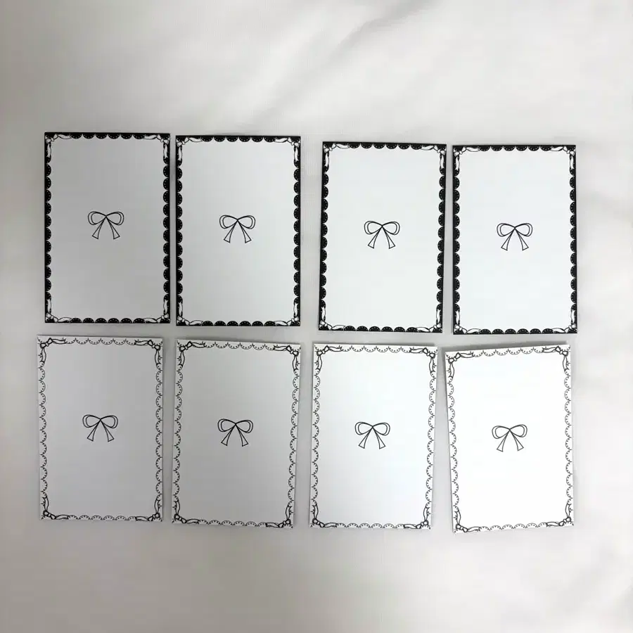 포카 대지 양면 화이트 블랙