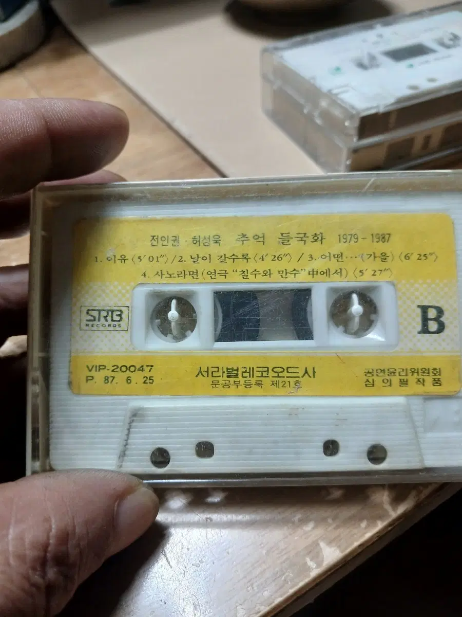 전인권 허성욱 추억 들국화 카세트테이프 1979-1987