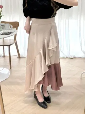 엘레강트 여성용 머메이드 스커트 핑크 B1587