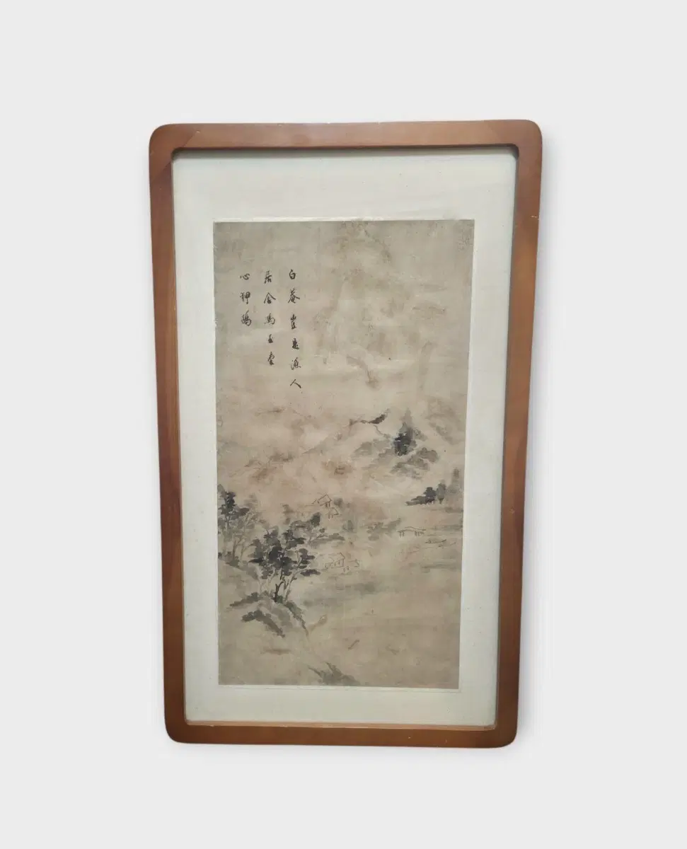 고서화 진품 조선후기 수묵 산수유거도 민화