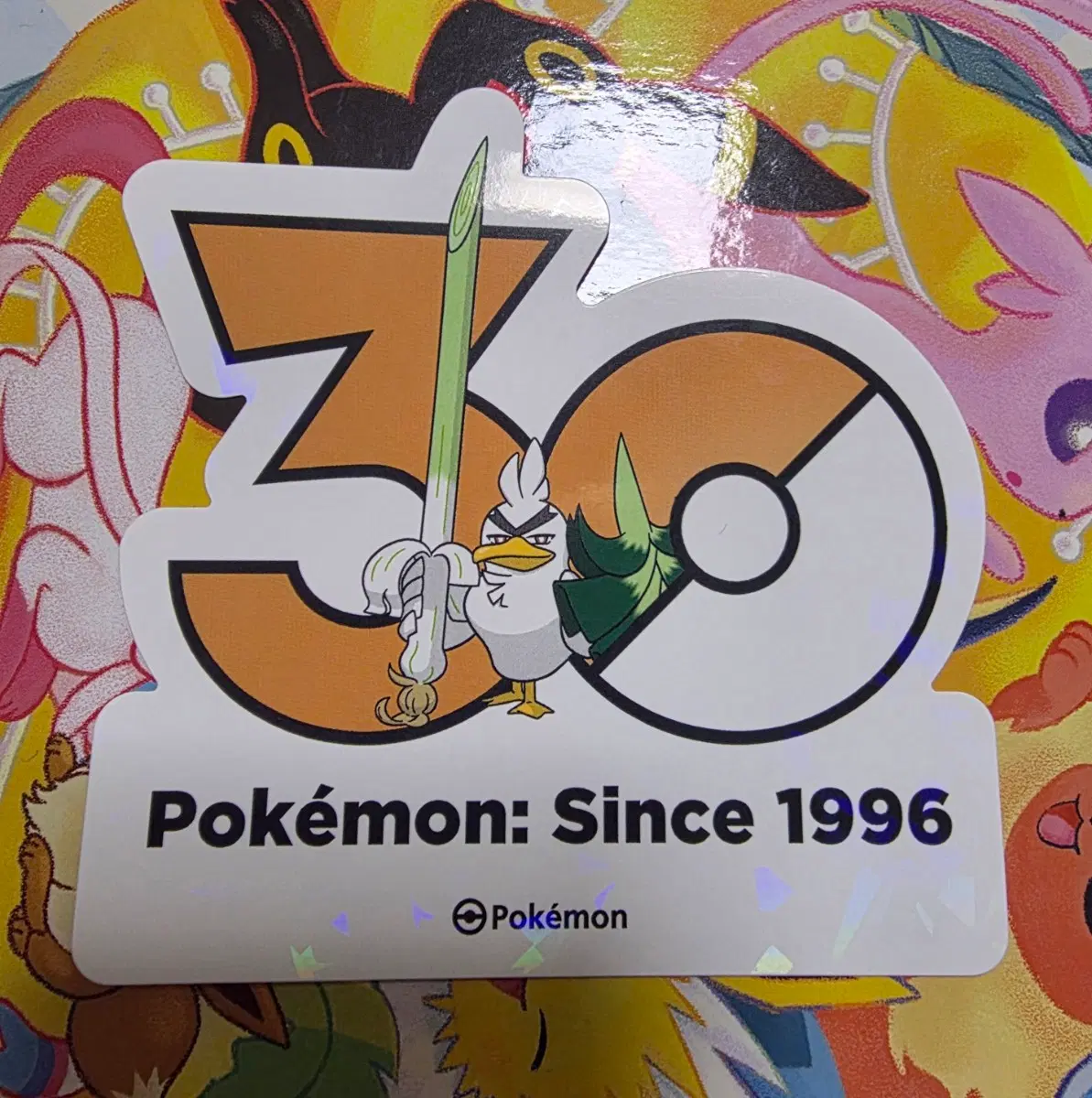 포켓몬스터 팝업스토어 30주년 로고 스티커 창파나이트