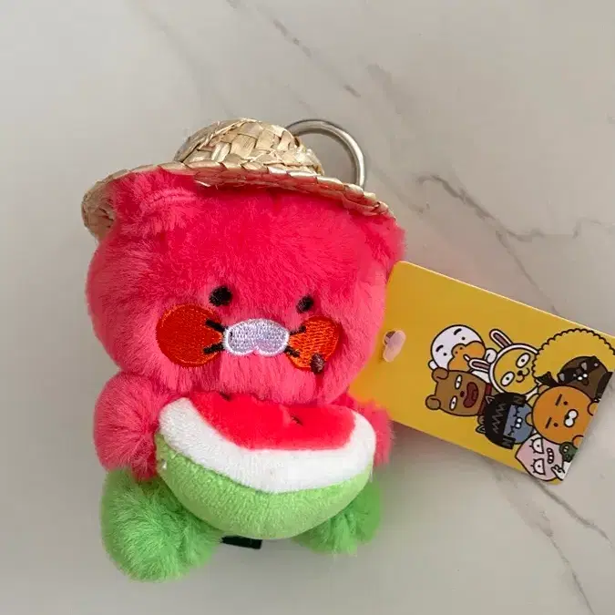 수박 춘식이 인형 키링