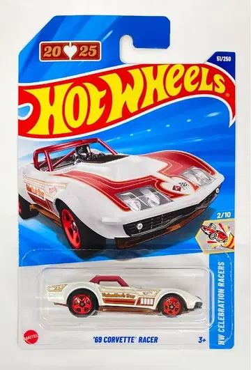 MATTEL HOTWHEELS HW CELEBRATION RACERS 2/10 HYX01 '69 CORVETTE RACER/Valentine's Day 51/250
