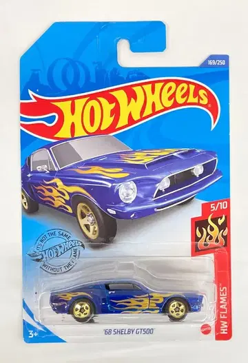 MATTEL HOTWHEELS HW FLAMES 5/10 GHD60 '68 SHELBY GT500/블루 169/250