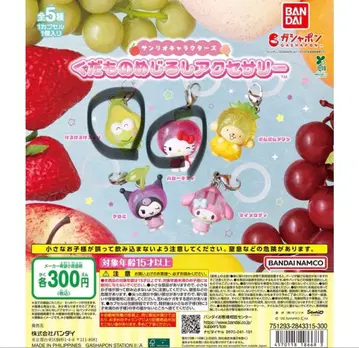 산리오 캐릭터즈 과일 표시 액세서리 2세트
