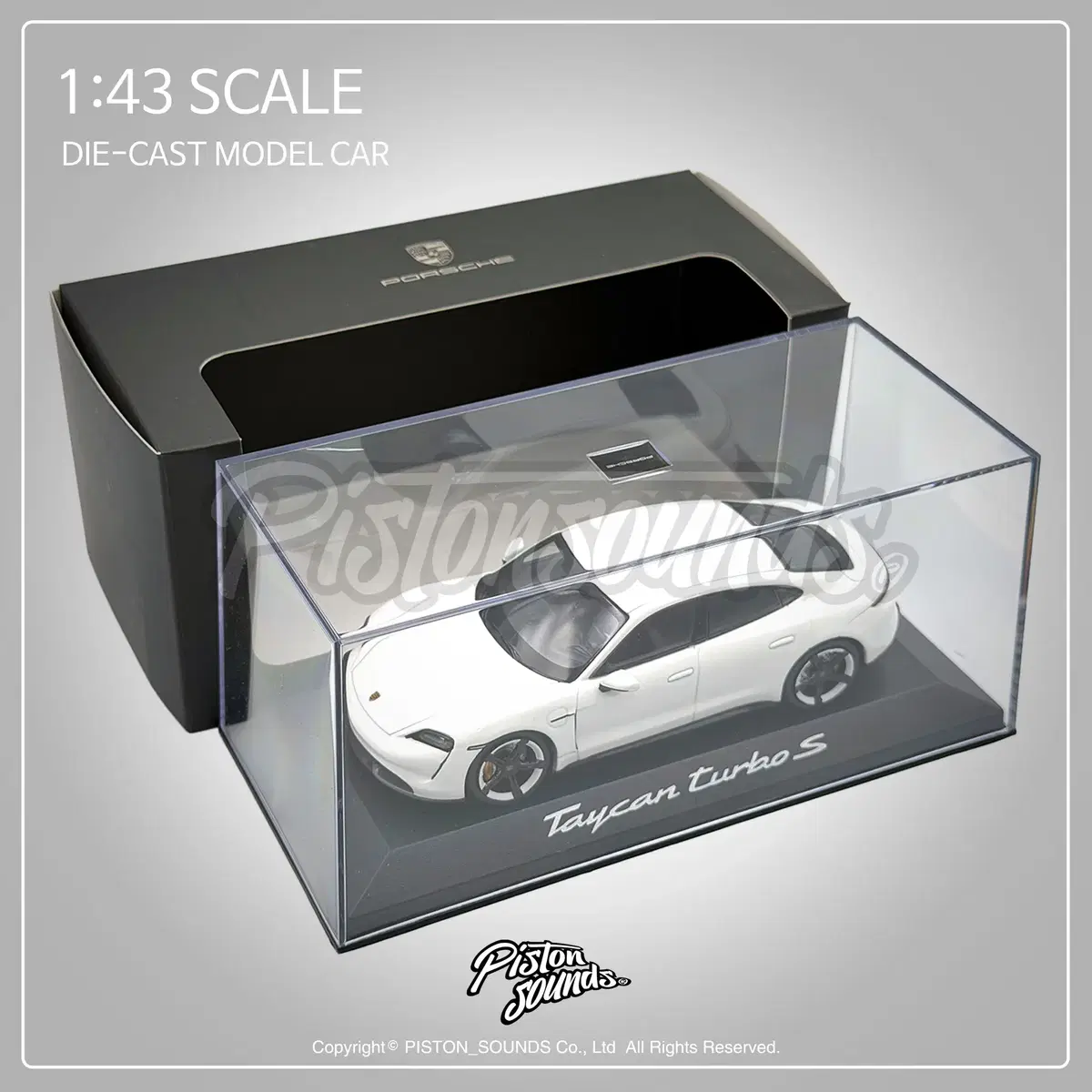 MINICHAMPS 미니챔프 1:43스케일 포르쉐 타이칸 터보S 딜러버전 2021 IAA