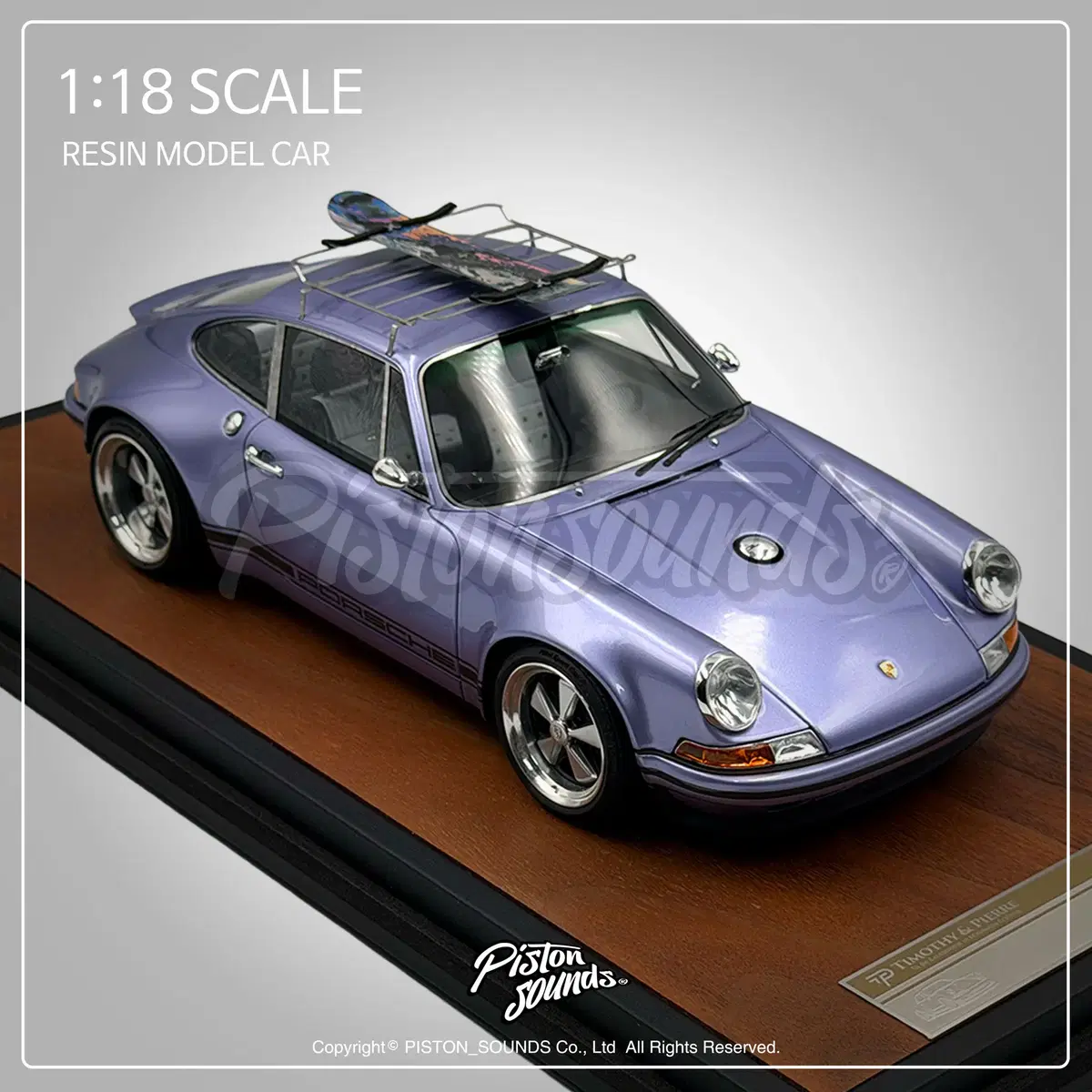 TIMOTHY&PIERRE 티모시앤피에르 1:18스케일 싱어 포르쉐 964 메탈릭퍼플