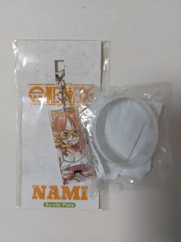ONE PIECE DAY 나미 아크릴 플레이트 키링 축광 밴딩