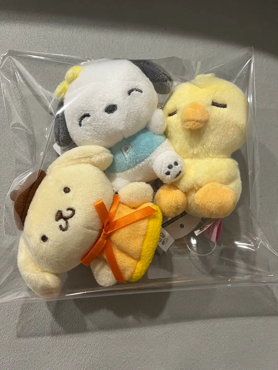 산리오 포차코 폼폼푸린 굿즈 인형 세트
