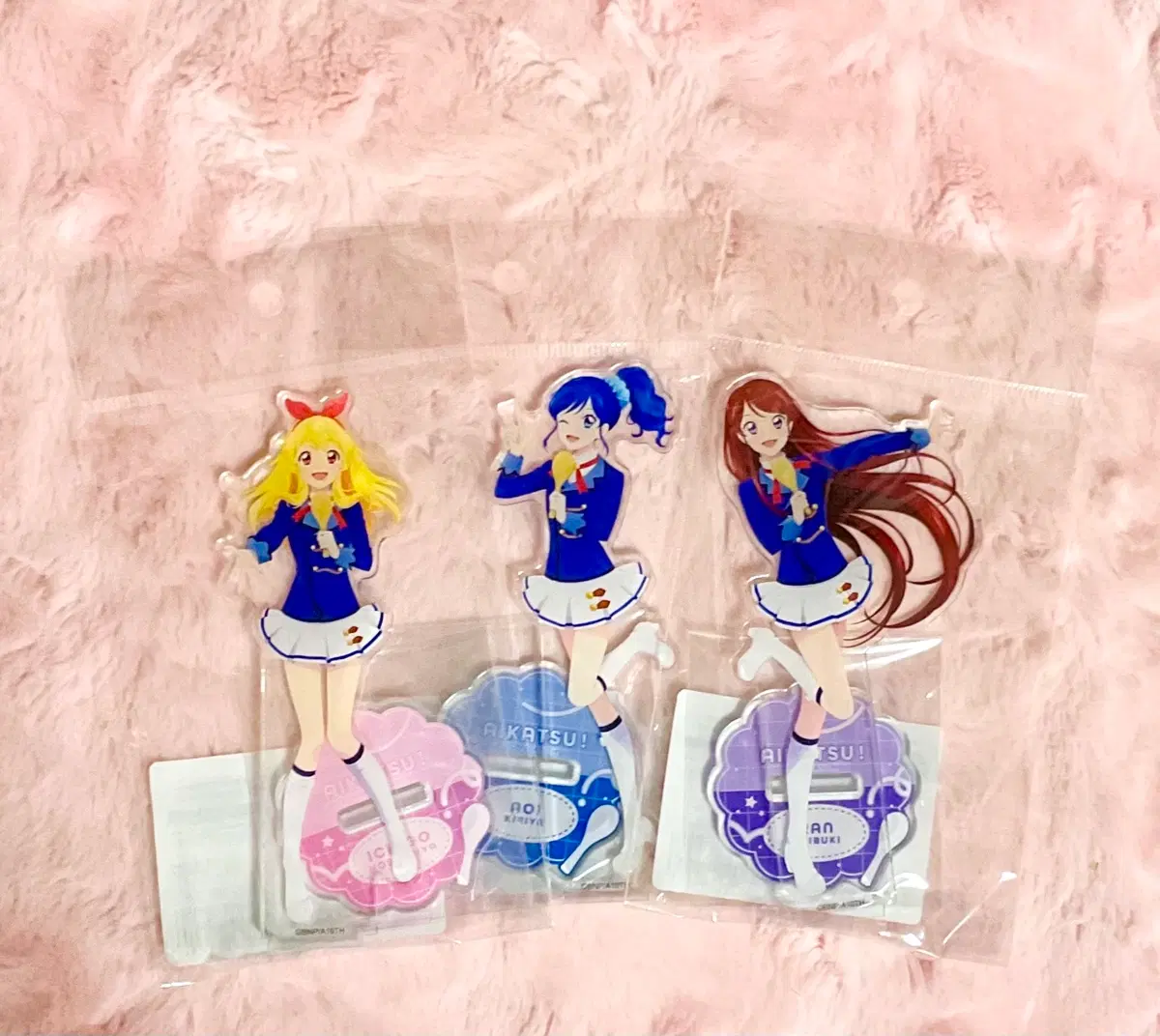 아이카츠 아이엠스타 이치고 아오이 란 스타웨이 밥주걱 아크릴 스탠드 미개봉 라임 마린 보라