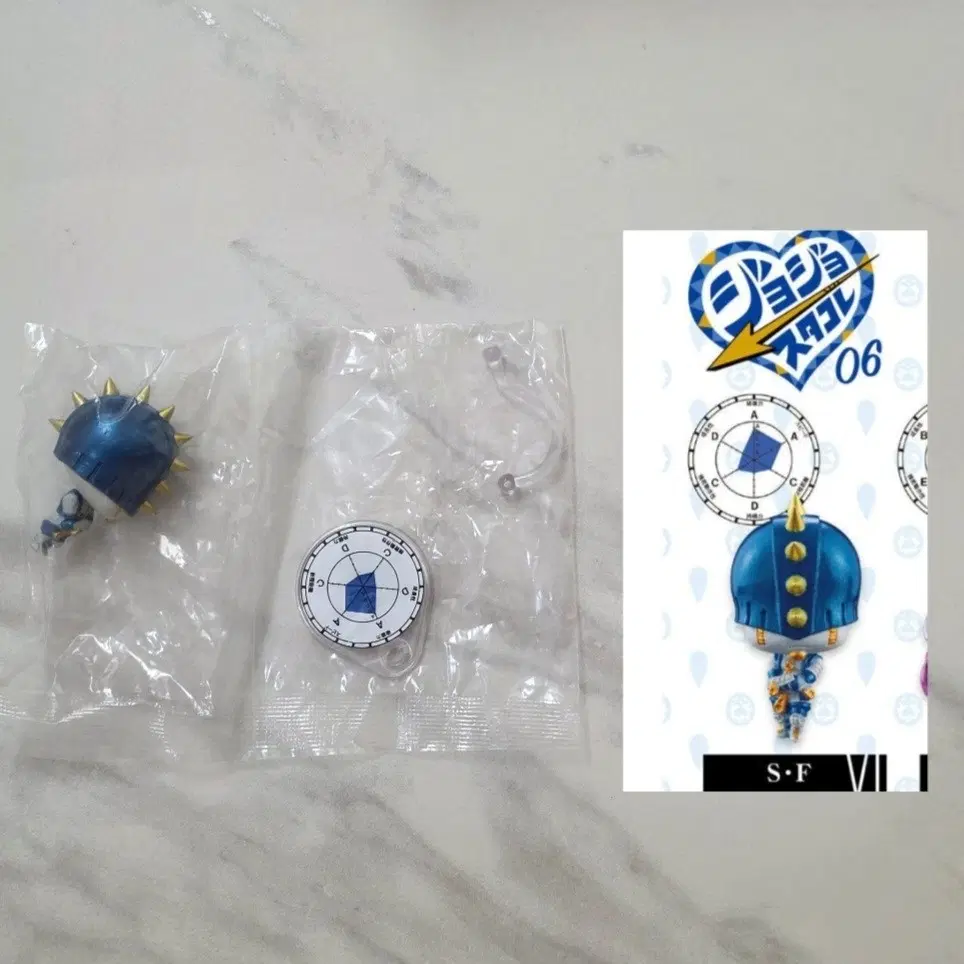 죠죠코레 스탠드 피규어 콜렉션 부차라티 스티키 핑거즈 가챠 피규어 죠죠