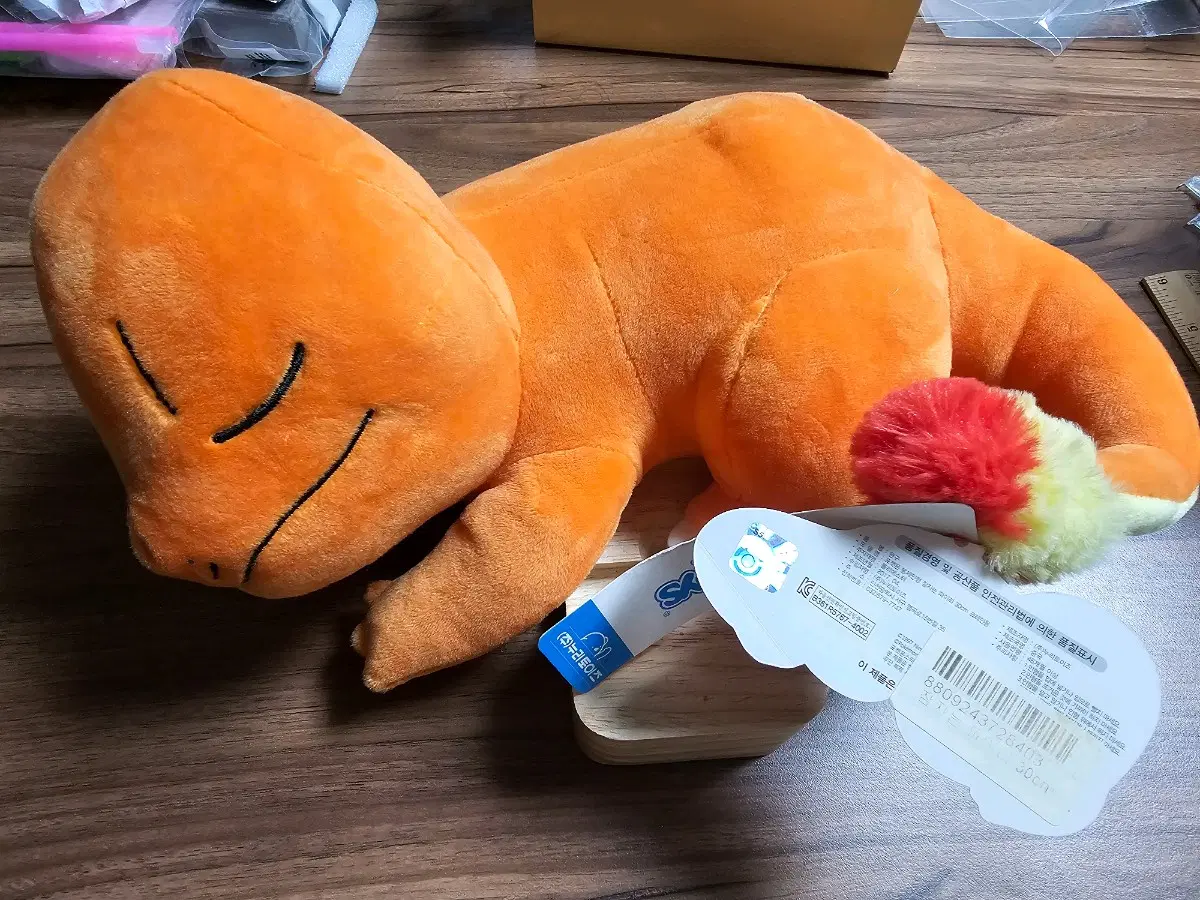 포켓몬스터 잠자는파이리 인형
