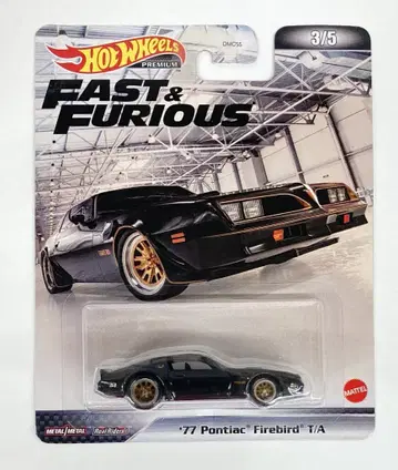 MATTEL HOTWHEELS PREMIUM HCP13 '77 폰티악 파이어버드 T/A 3/5