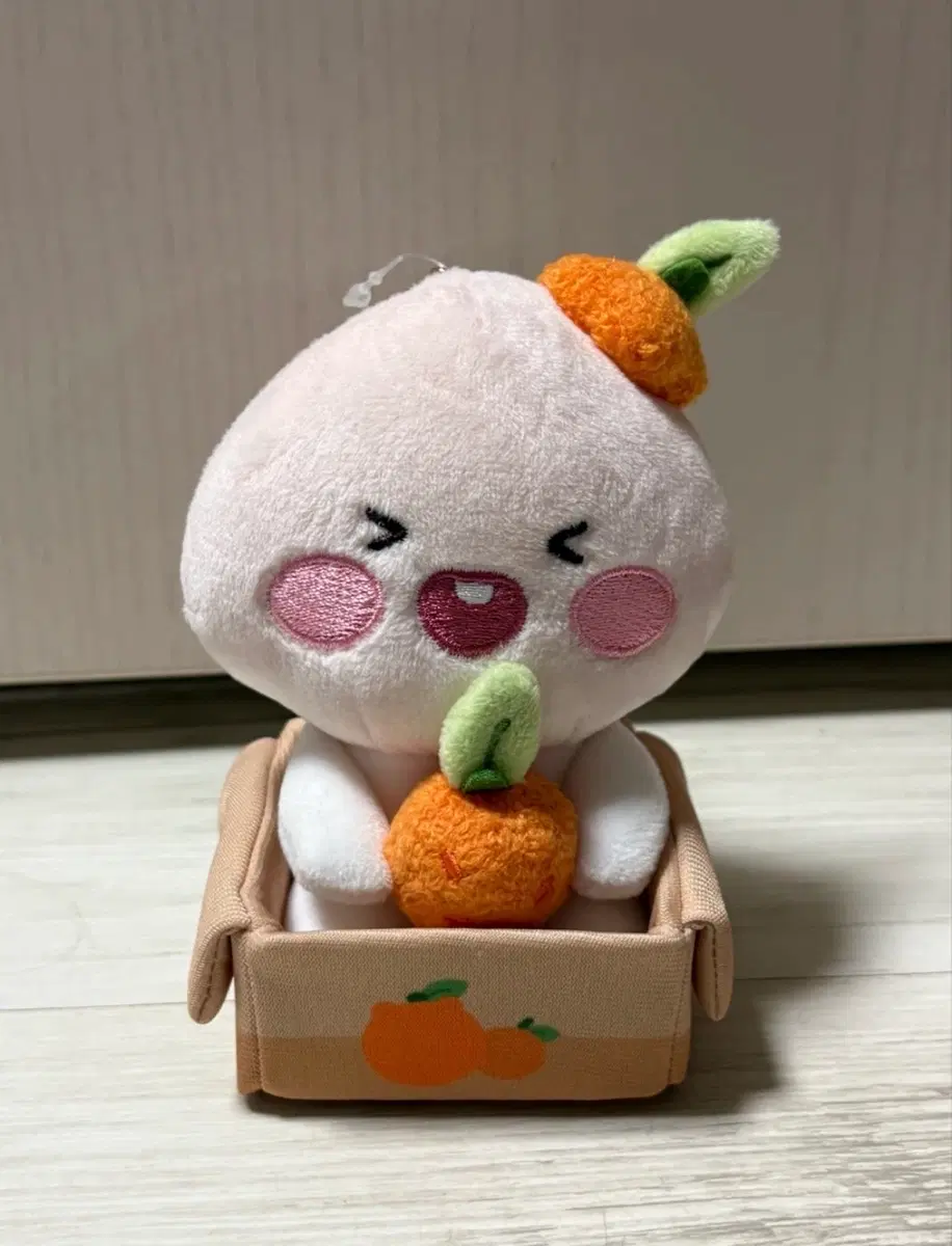 카카오프렌즈 제주감귤 어피치 미니 인형 (택 O)