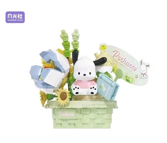 산리오꽃바구니피규키티 포차코 새제품
