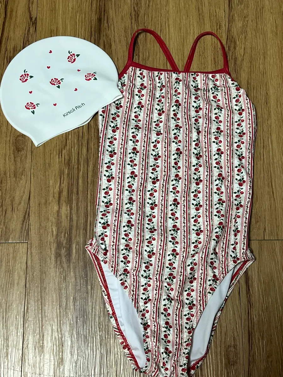 키치피치 베르사유 L 수영복 + 수모 일괄판매