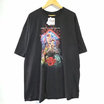 공식 3XL 사이즈 기묘한 이야기 시즌 3 포스터 T셔츠 블랙
