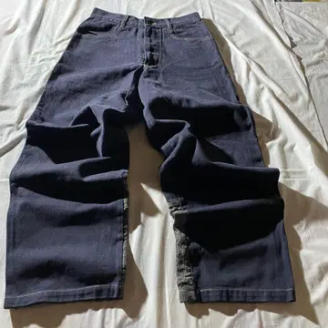 절개 와이드 데님 팬츠 테크 기믹 모드 swag