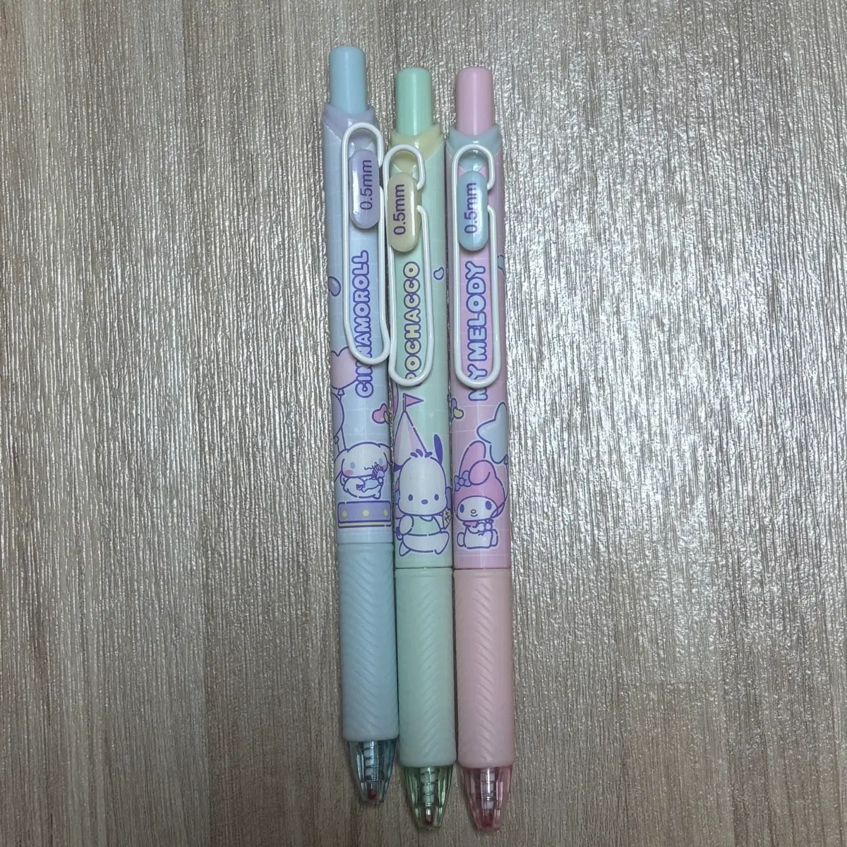 산리오 0.5mm 볼펜 시나모롤마이멜로디포챠코