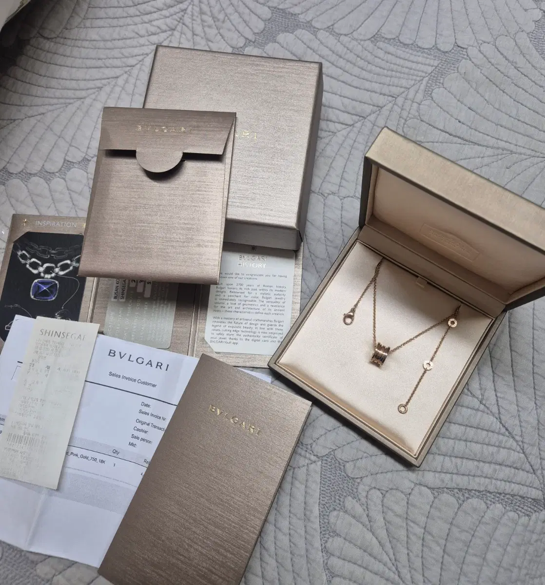 정품 불가리 비제로원 목걸이 18k(상태최상)