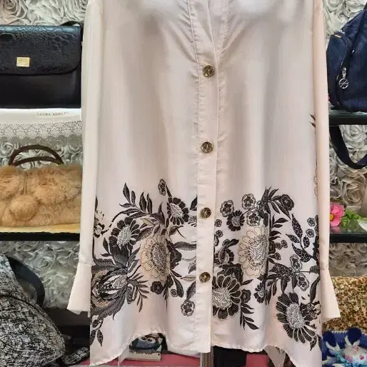 ZARA 자라 새틴 루즈핏 롱블라우스 77 88 99