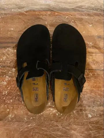 BIRKENSTOCK BOSTON 스웨이드 블랙 37(24cm)
