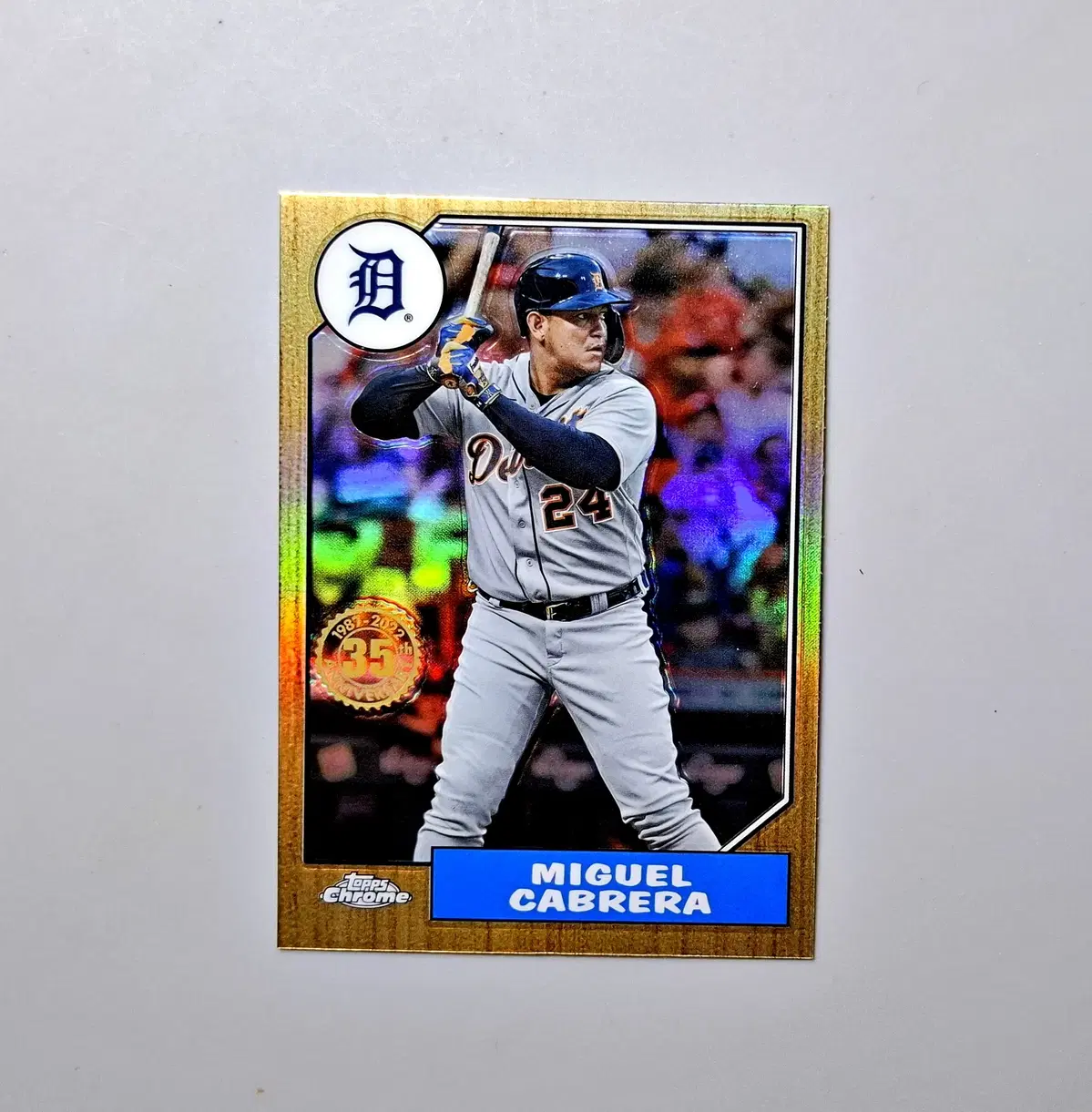 MLB 미겔 카브레라 1987년 리플렉터 디트로이트 레전드 2022 탑스크롬