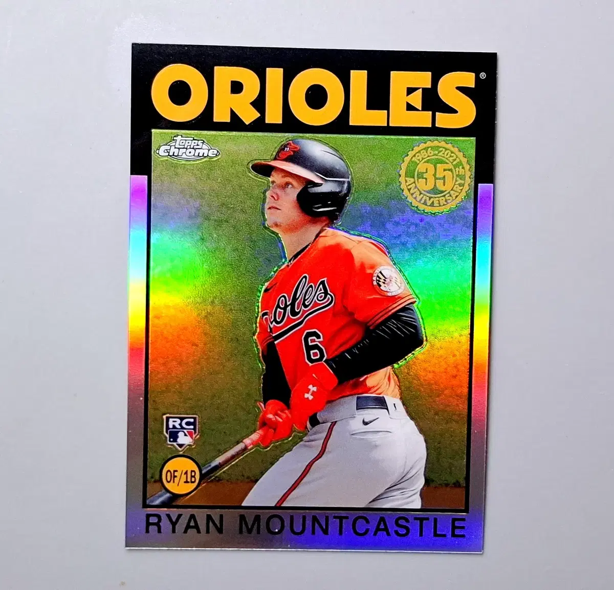 MLB 라이언 마운트캐슬 루키 1986 리플렉터 2021 탑스크롬 볼티모어