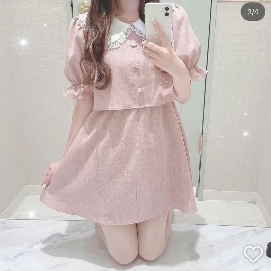 evelyn 에블린 카라 레이스 미니 원피스 일브 양산형 스나계 그레일 허니뮤