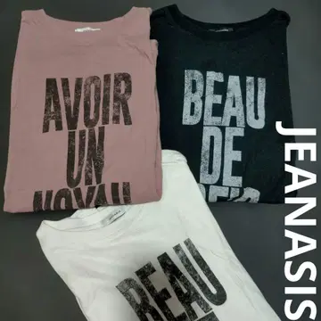 JEANASIS 지나시스 STACK 로고 프린트 TEE