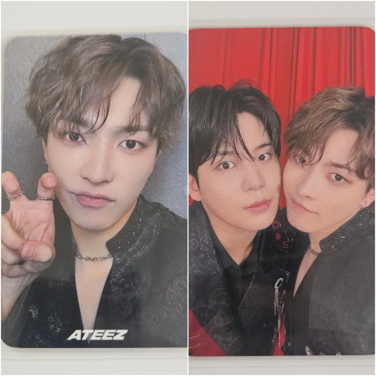 에이티즈 홍중 종호 캡막즈 인유어판타지 인유판 에이티니존 유닛 양면 포카