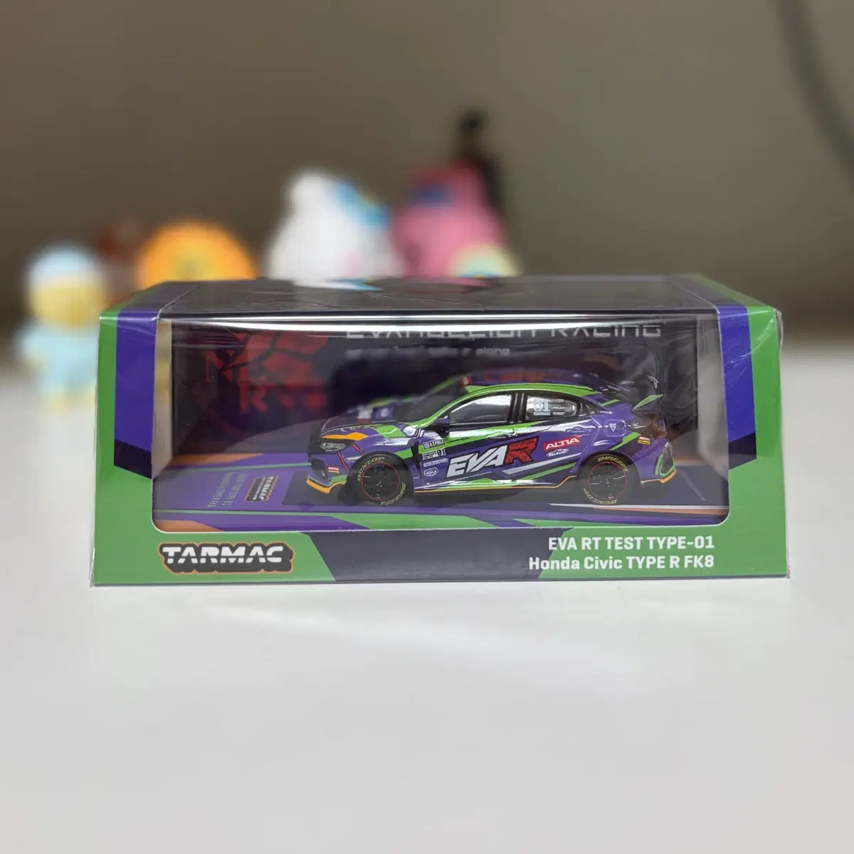 1:64 타막웍스 혼다 시빅 Type R EVA RT 테스트 카 다이캐스트