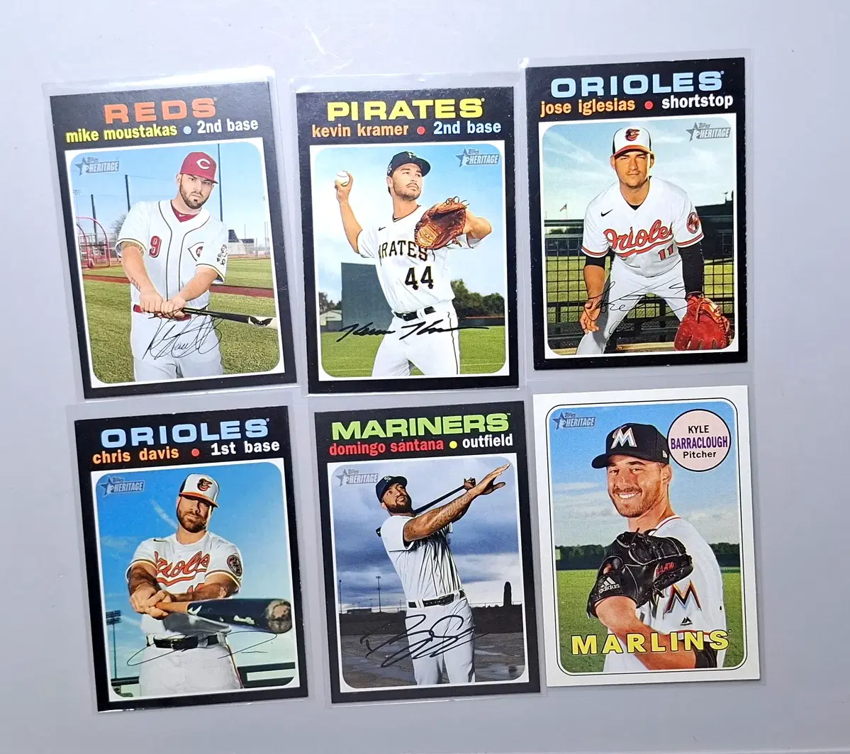 MLB 탑스 헤리티지 6장 묶음