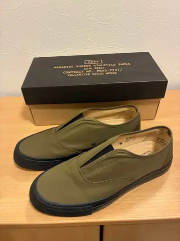 PRAS GRID DECK SLIPON 올리브 27cm