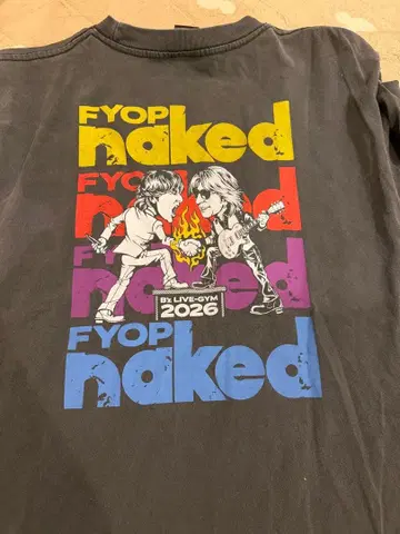 B'z FYOP+ naked 피그먼트T셔츠 L