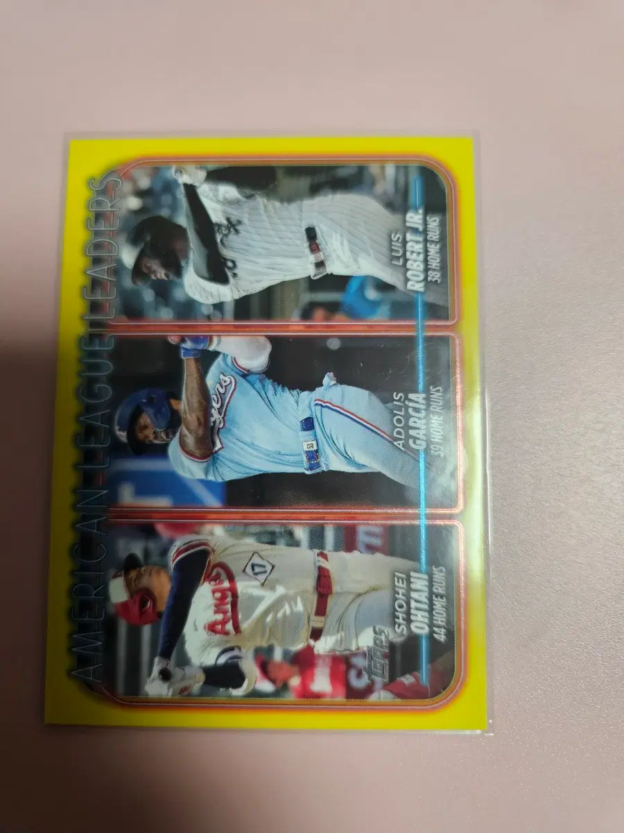 오타니 2024 Topps 리그 리더 Yellow 카드