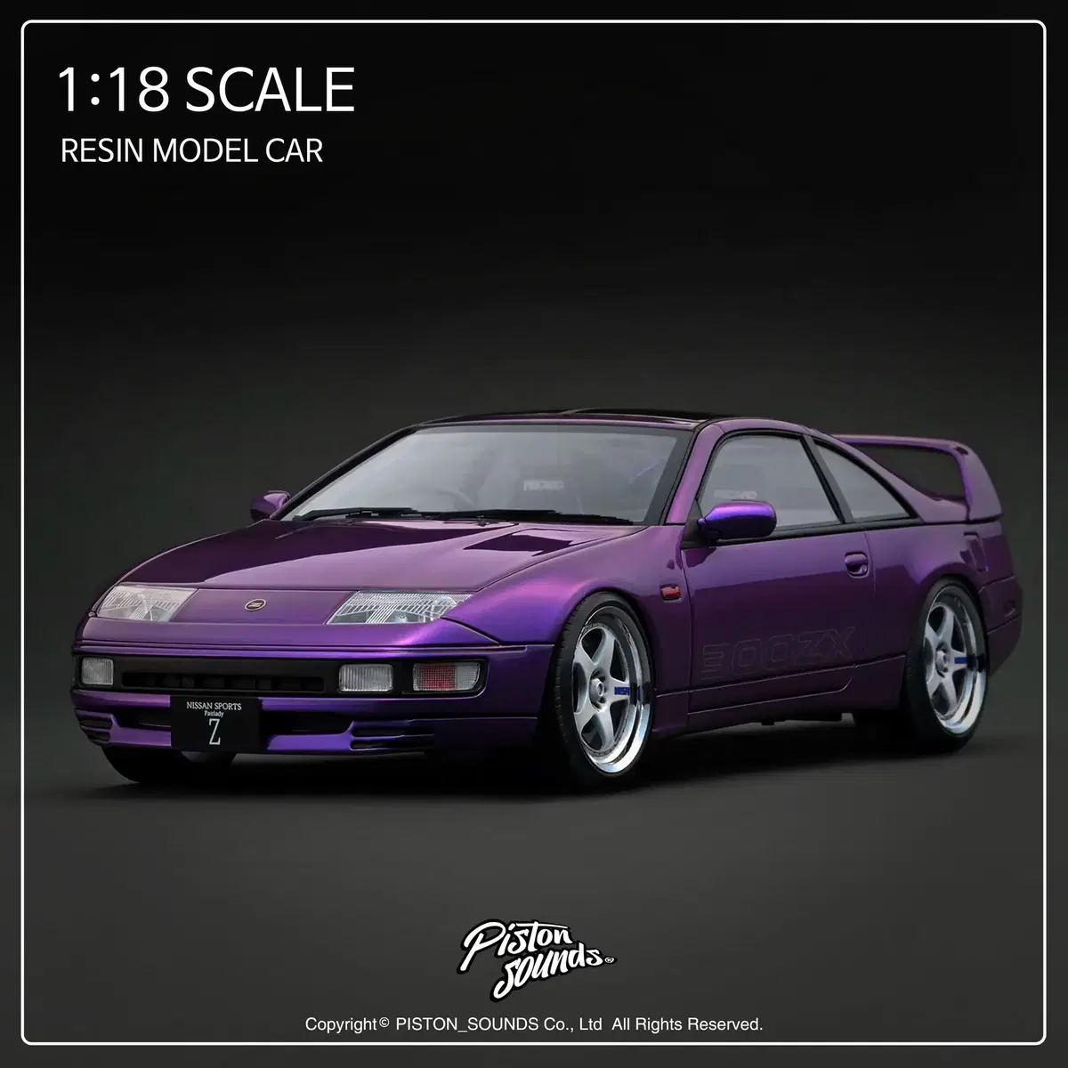 IGNITION 이그니션 1:18스케일 닛산 페어레이디Z Z32 300ZX 퍼플 니스모휠