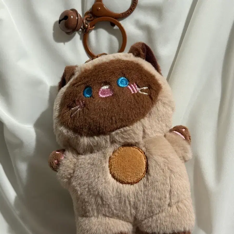 고양이 키링인형(딸랑이+배 누르면 삑삑소리나요)