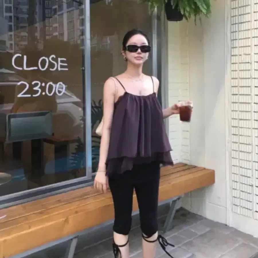 Lauren 로렌 레일라 나시블라우스 (퍼플)