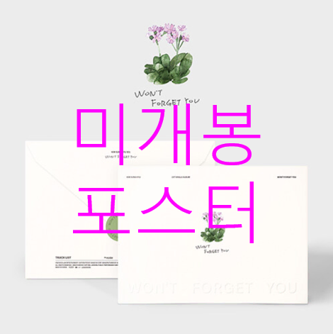 [미개봉] 김성규 - Won't Forget You (초도한정 포스터 포함, CD)