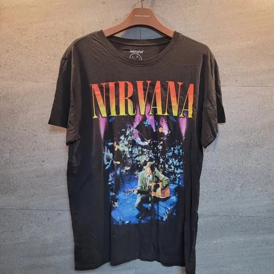 Nirvana. 언플러그드 인 뉴욕. 반팔 티셔츠