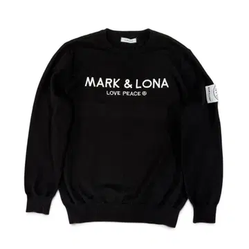 MARK&LONA 마크앤로나 니트 스웨터 얇은 소재 블랙 L