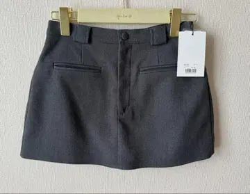 melt the lady back pleats skirt M 그레이