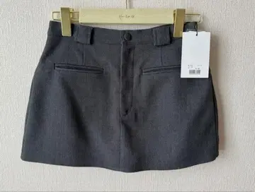melt the lady back pleats skirt M 그레이