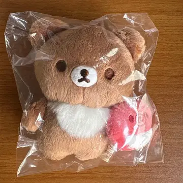 리락쿠마 차이로이코구마 매달리는 봉제 인형 사과 포함 10주년