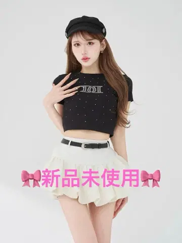 [당일 발송] 다리치 펄 스톤 로고 T셔츠 블랙