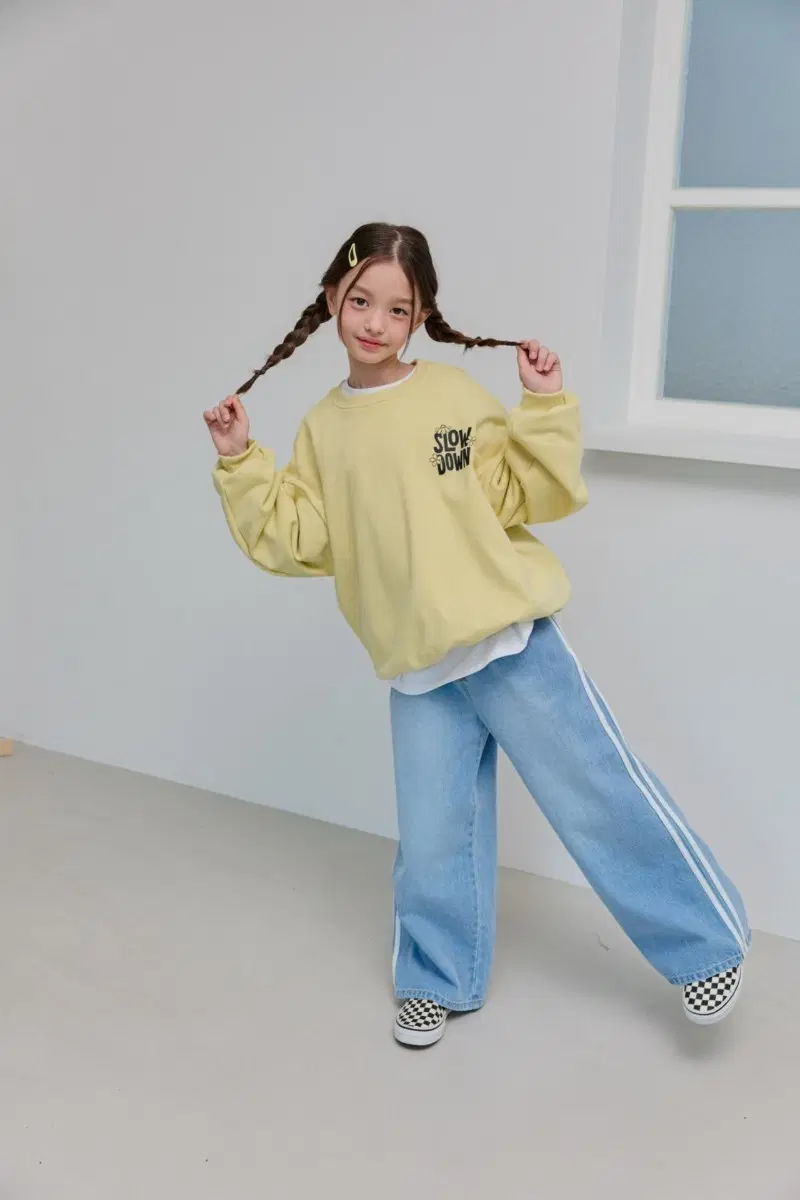 (새상품) 두줄 데님