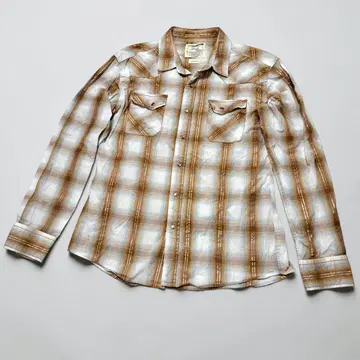LUCKY STORE 남성용 L 긴팔 웨스턴 셔츠 금실 라메 아메카지