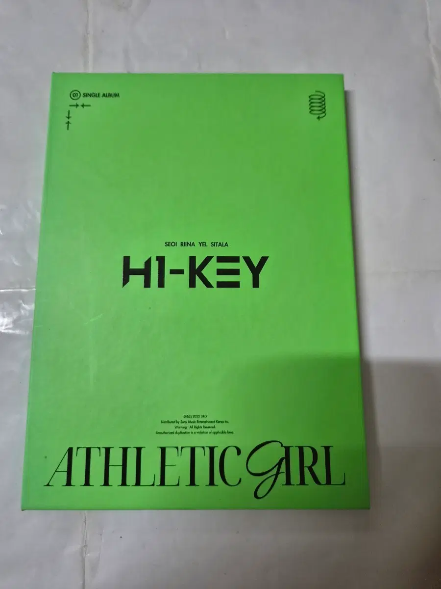 하이키 HI-KEY 싱글 앨범 ATHLETIC GIRL cd 올려봅니다 깨끗합니다